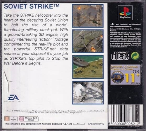 Soviet Strike - PlayStation 1 (B Grade) (Genbrug)